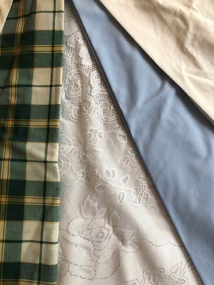 Photo of free Circular table cloths (KT15. Woodham.) #2