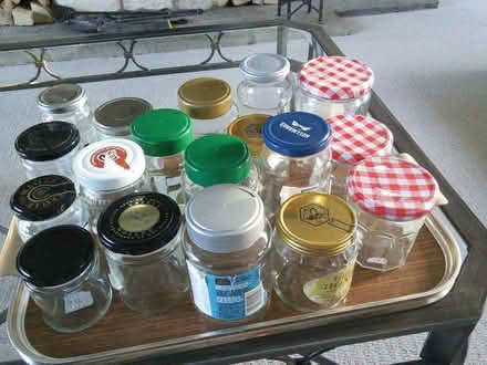 Photo of free 18 glass jars with lids (Wansford) #1