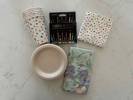 Photo of free Party plates, napkins, cups (20001) #1