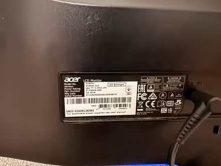 Photo of free Acer computer monitor (Dull PH15) #3