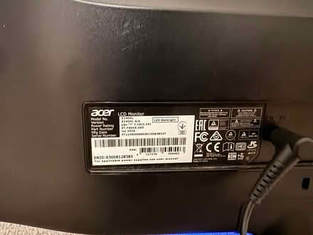 Photo of free Acer computer monitor (Dull PH15) #3
