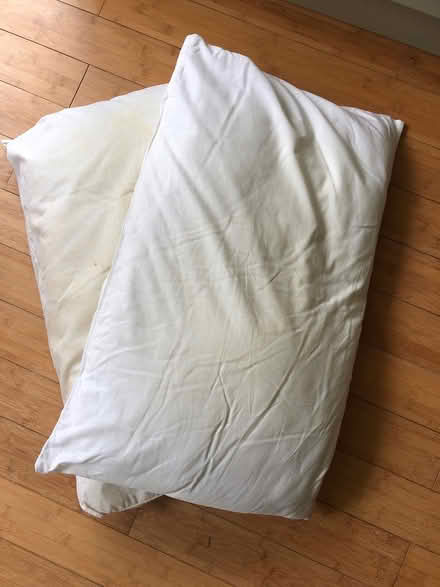 Photo of free 2 Old Pillows (KT15. Woodham.) #1