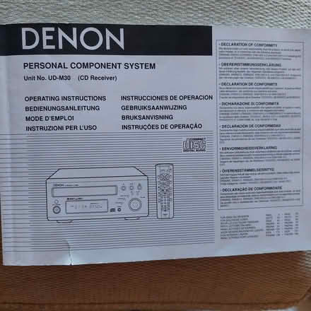 Photo of free Denon CD/radio receiver NEEDS ATTENTION (Walton Hall Gardens WA4) #2