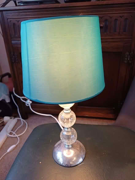 Photo of free Turquoise Wilko crackle lamp (Orgreave S13) #1