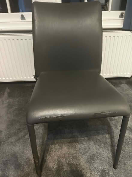 Photo of free 2 grey dining room chairs (Muswell hill N10) #1