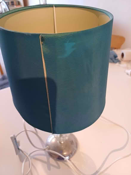 Photo of free Turquoise Wilko crackle lamp (Orgreave S13) #2