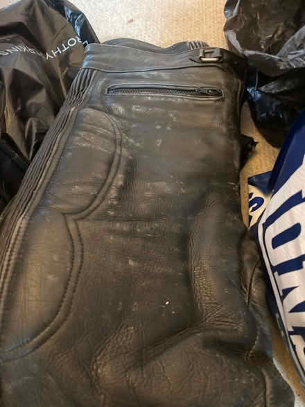 Photo of free Motorbike leathers 34 and boots (Beckenham Hill BR1) #1