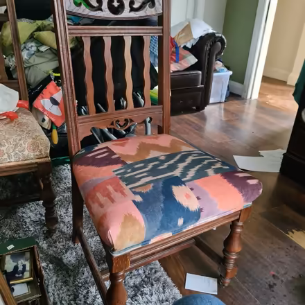 Photo of free Ornate mahogany Chairs x 4 (Worcester) #1