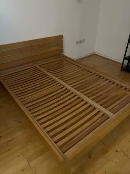 Photo of free King size bed frame with mattress (Battersea SW11) #3