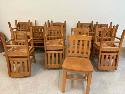 Photo of free 18 Children’s Wooden chairs (San Jose) #1