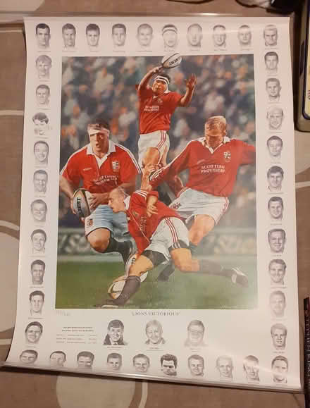 Photo of free Large Rugby print - British Lions (Brixton SW9) #1