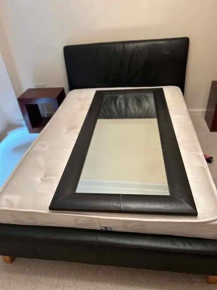 Photo of free Leather bed (double) (Chiswick W4) #1