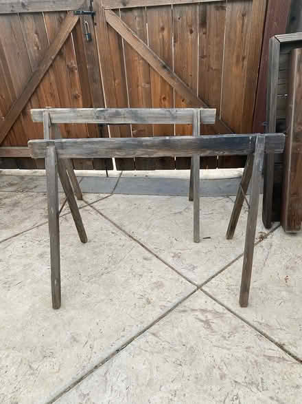 Photo of free Vintage Saw Horses (2) (Concord) #1