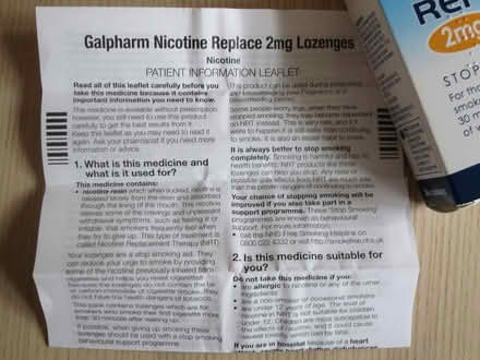 Photo of free Nicitine Replacement lozenges (Risinghurst OX3) #4