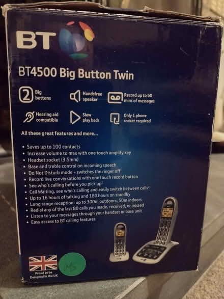 Photo of free Cordless phone & Answering machine (Landline) (Caton LA2) #3