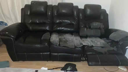 Photo of free leather recliner sofa (Ballyagran) #2