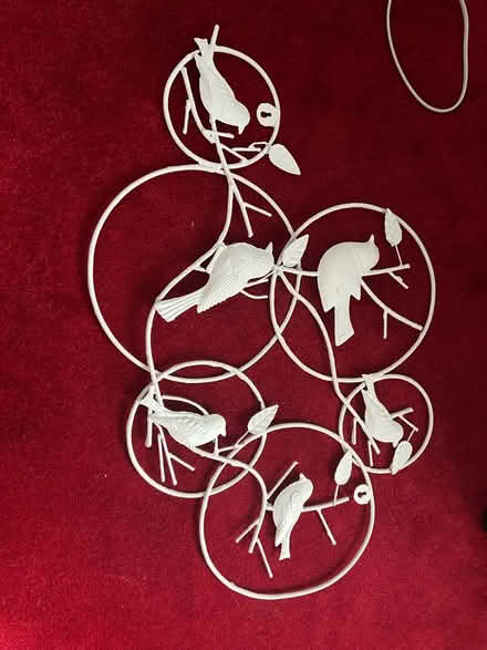 Photo of free White metal bird decoration (Prestwich M25) #1