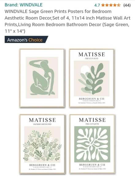 Photo of free Matisse prints - green (Golcar/Slaithwaite - HD7) #2