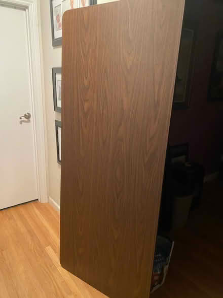 Photo of free 6ft wood topped folding table (David & Bancroft) #1