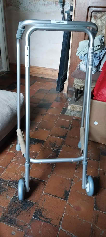 Photo of free New used once walking frame (Audley) #1