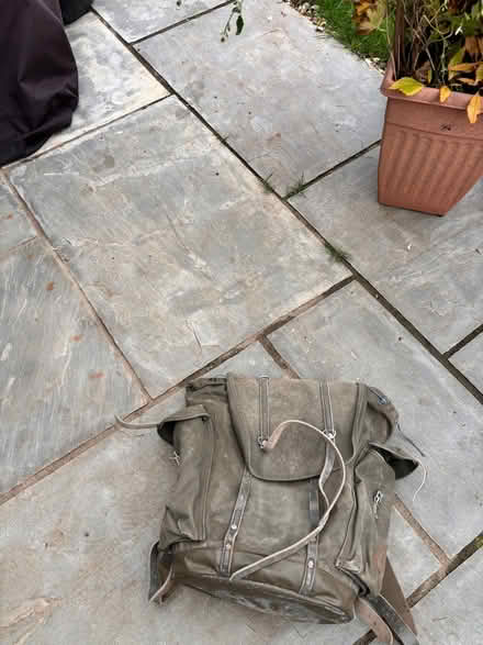 Photo of free Large army style canvas backpack (France Lynch GL6) #1