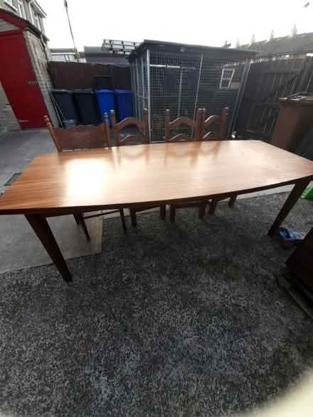 Photo of free Large Table And Four Chairs (Ballyvarnet BT19) #1