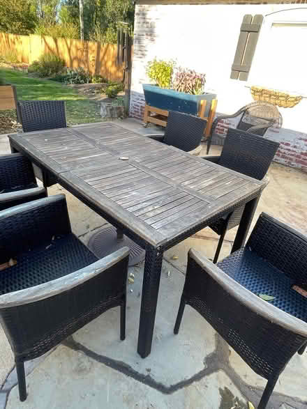 Photo of free Outdoor table and 6 chairs (Charles Town, wv) #1