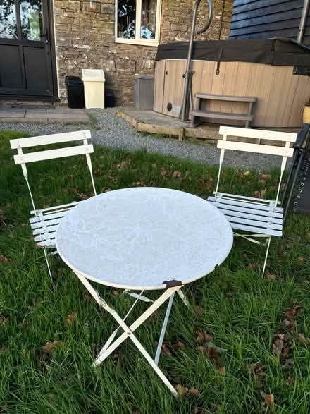 Photo of free Garden chairs and table (Bettws-y-crwyn LD7) #1