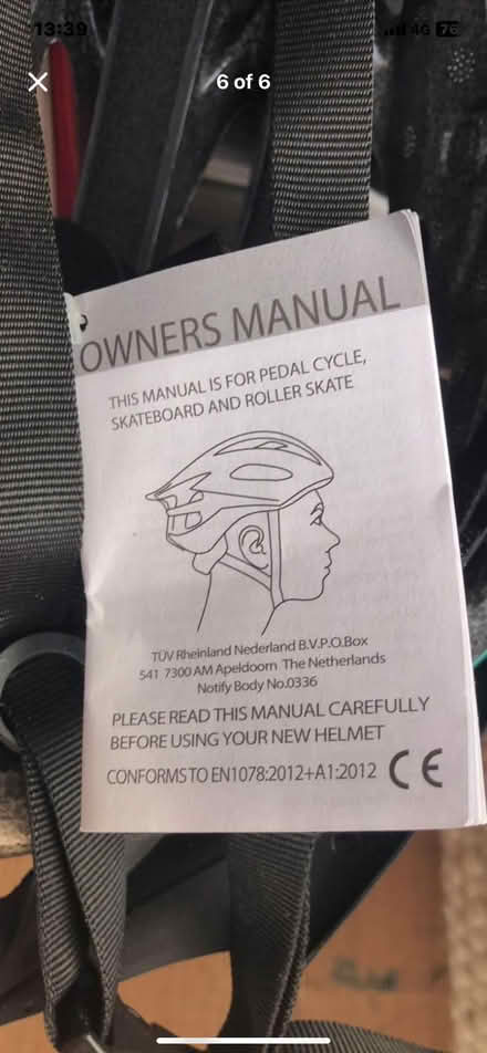 Photo of free New Deliveroo Bike Helmet Medium (Lower Bevendean BN2) #3