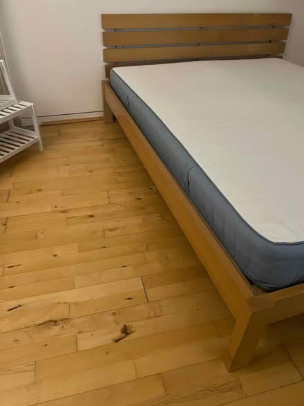 Photo of free King size bed frame with mattress (Battersea SW11) #2