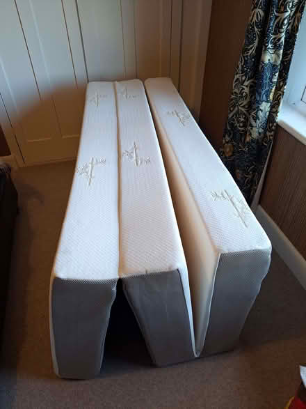 Photo of free Folding foam mattress - double size. (Bowerham LA1) #1