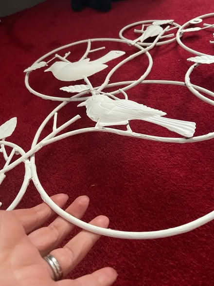 Photo of free White metal bird decoration (Prestwich M25) #4
