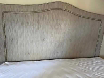 Photo of free King size upholstered headboard (between Dascomb and Clark Road) #2