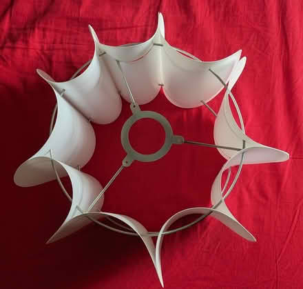Photo of free White Lampshade (approx 40/50cm) (N8 - Harringay Green Lanes) #2