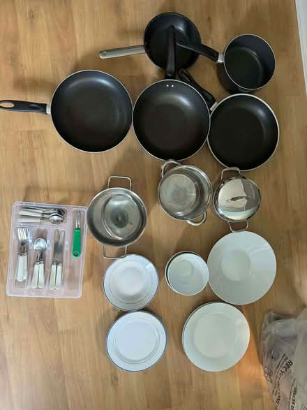 Photo of free Kitchen Utensils / Cooking Pots / Cutlery / Plates (Shepherds Bush W6) #1