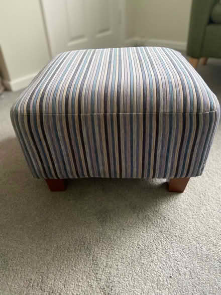 Photo of free Blue and grey next footstool (Welwyn Garden City AL7) #1