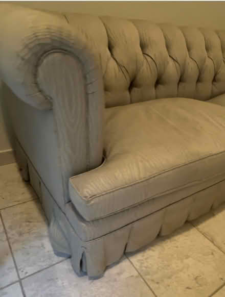 Photo of free Tufted Sofa With Skirt (Smithtown) #2