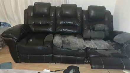 Photo of free leather recliner sofa (Ballyagran) #1