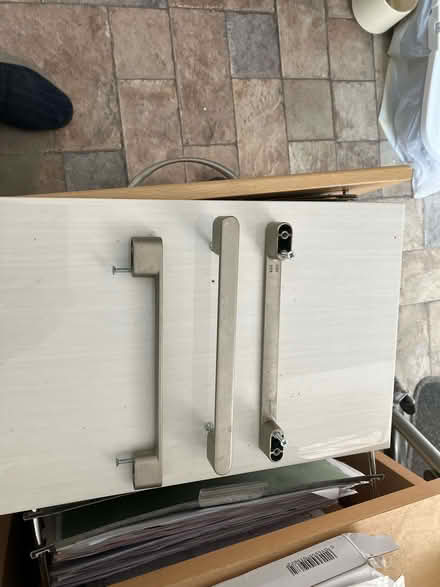 Photo of free three metal door handles (Waterlooville PO7) #1