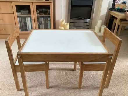 Photo of free Child’s table and chairs (Oaks Cross SG2) #1