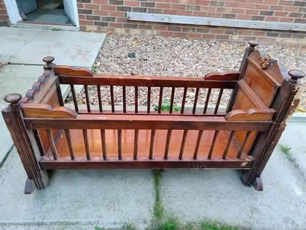 Photo of free Wooden old style cot (Rockingham) #1