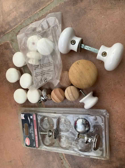 Photo of free Selection chrome/wooden/Ceramic door/drawer knobs (Nyetimber PO21) #1