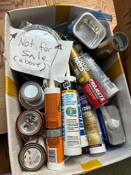 Photo of free Misc paint, stain, caulks (20016) #1