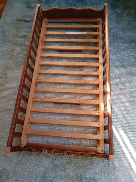 Photo of free cot (or large dog bed) frame (Nyetimber PO21) #1