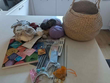 Photo of free basket of knitting stuff (Bath & North East Somerset) #1
