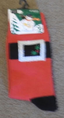 Photo of free Santa Socks (Mavis and Rathburn) #1
