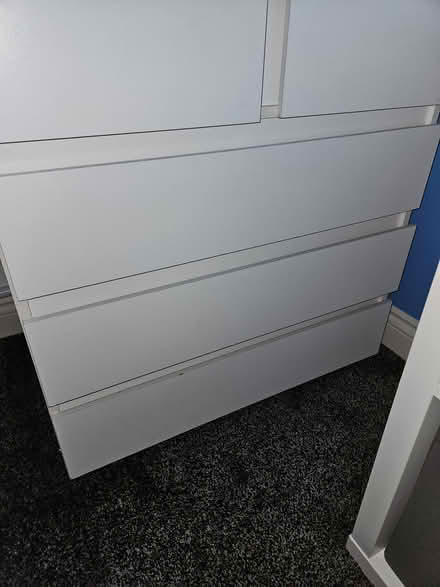 Photo of free White double wardrobe with drawers (WF14) #2