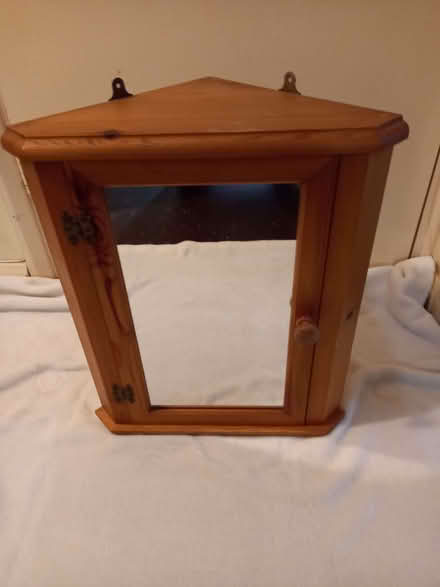 Photo of free pine corner bathroom cabinet (Southwick BN42) #1