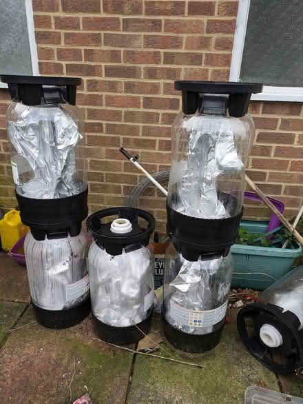Photo of free 6 plastic ( beer ) kegs (Coombe Bissett SP5) #1