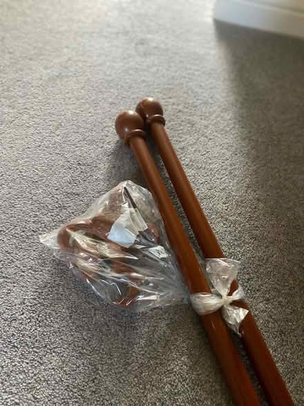 Photo of free Brown Curtain Pole (Killamarsh S21) #1